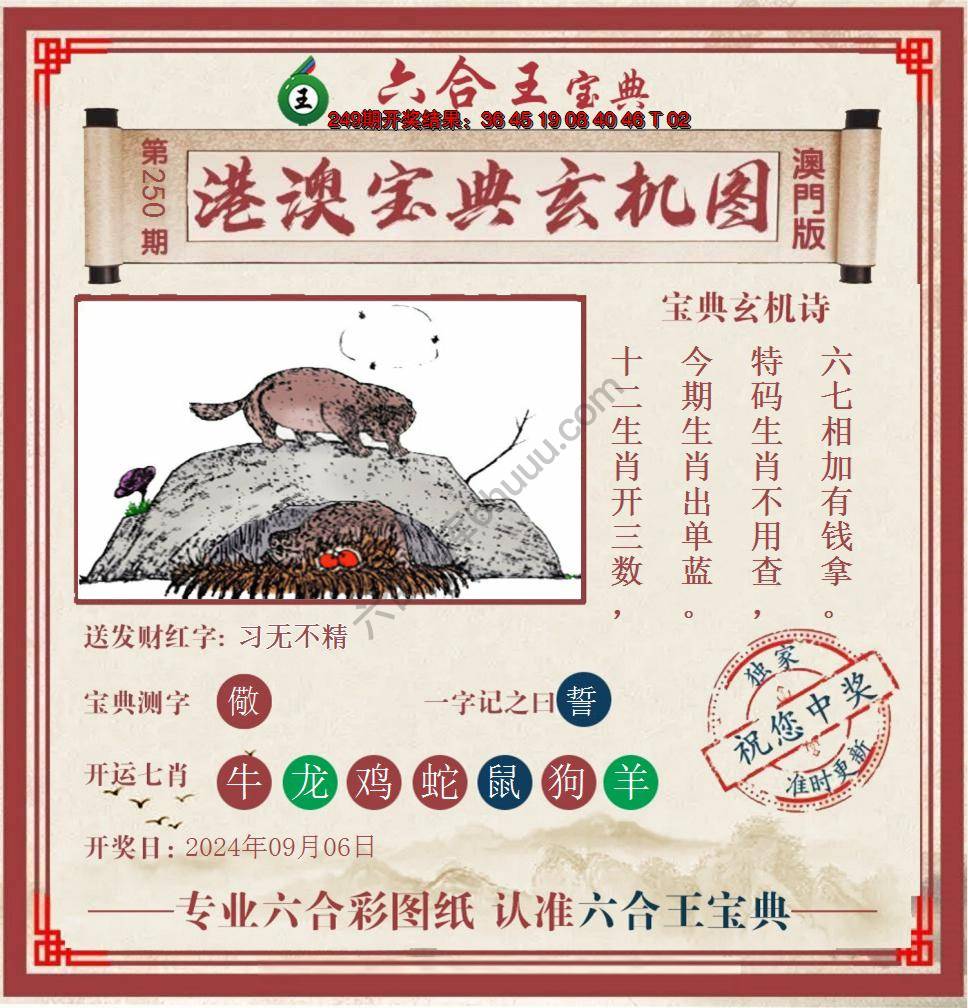 六合王港澳宝典玄机图