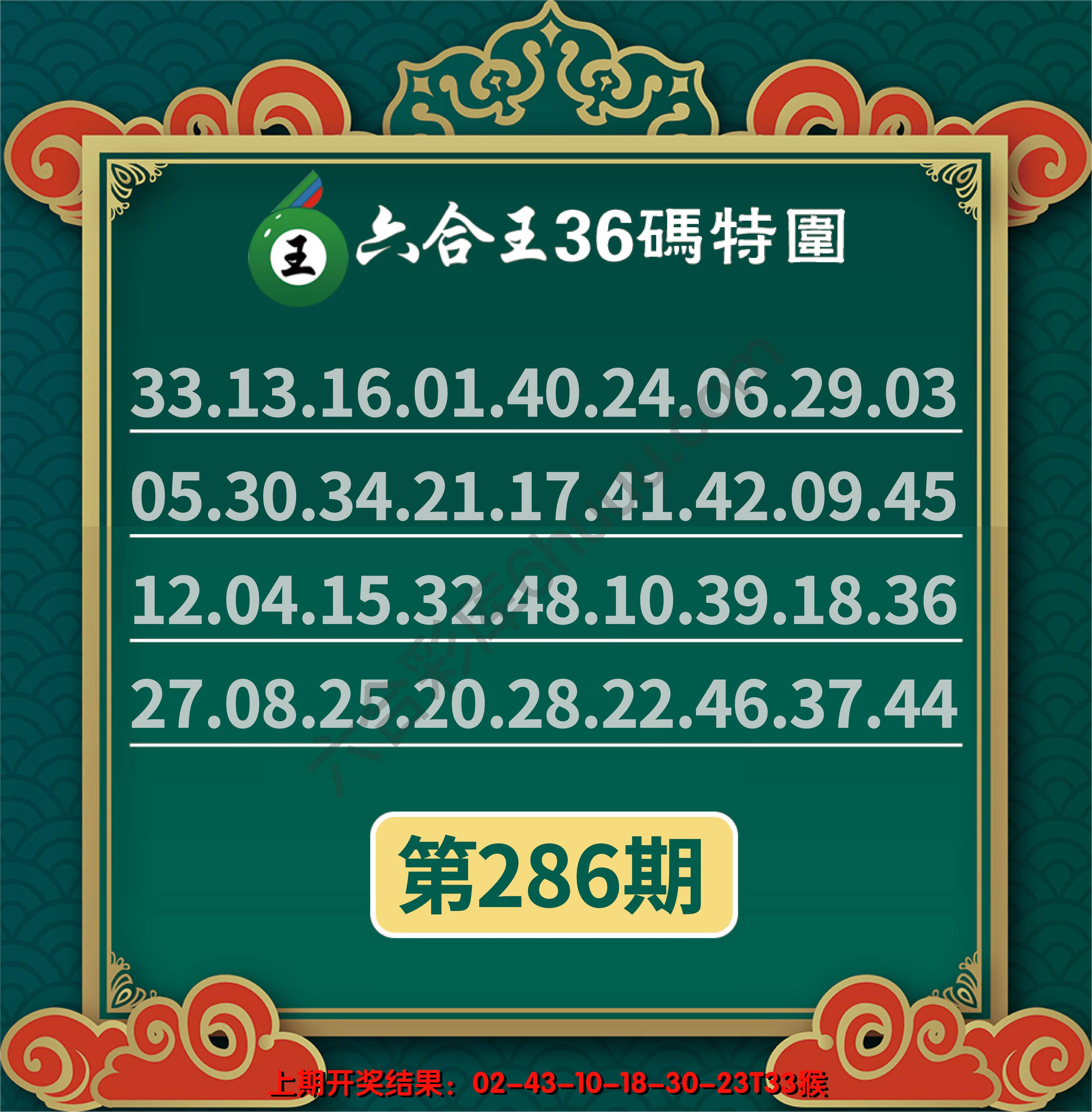 六合王三十六码特围