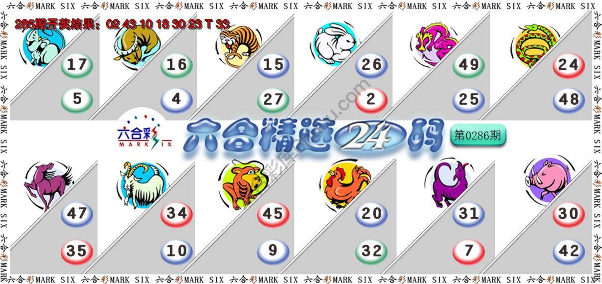 六合精选24码
