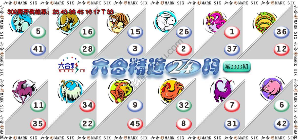 六合精选24码