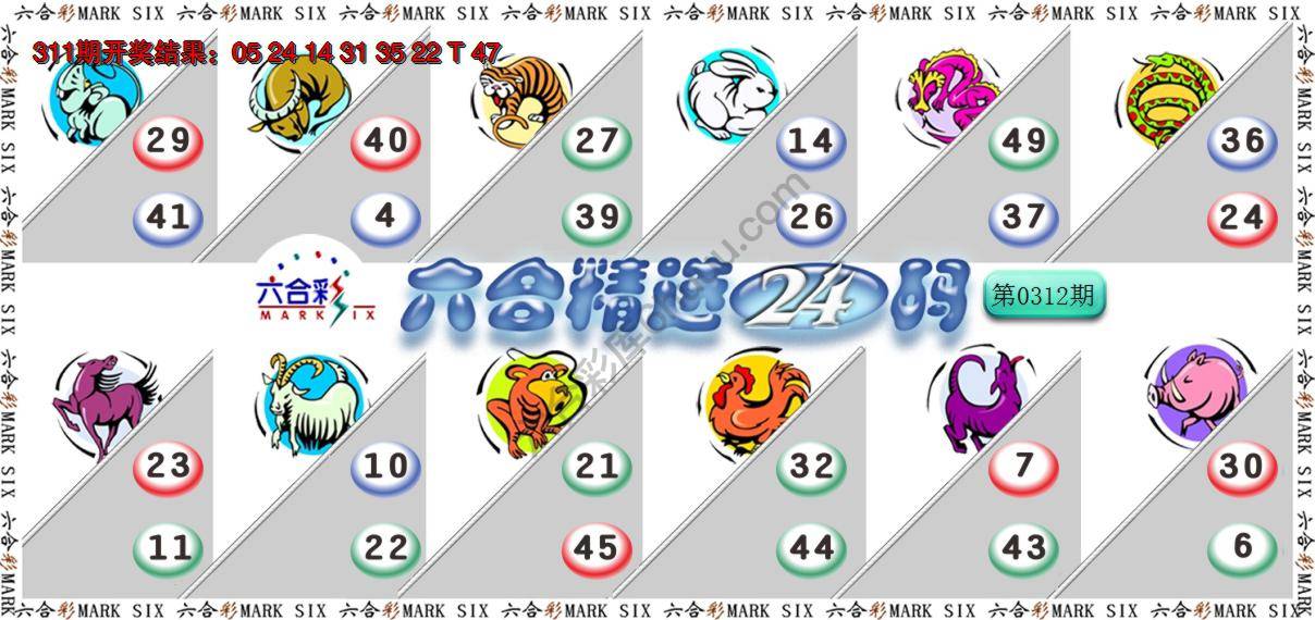 六合精选24码