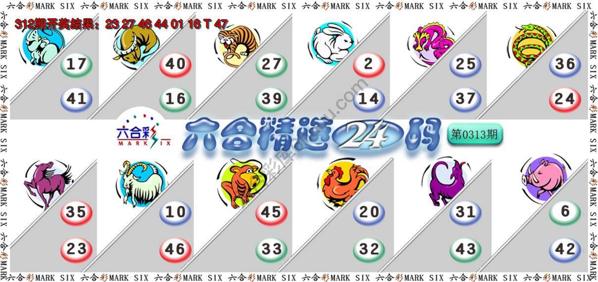 六合精选24码