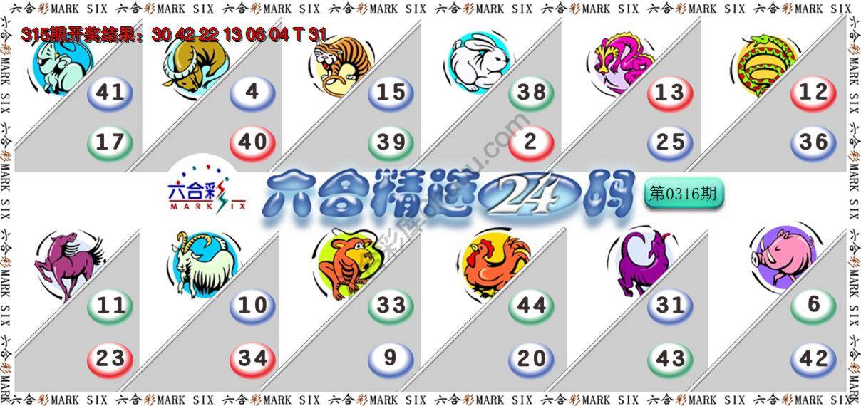 六合精选24码