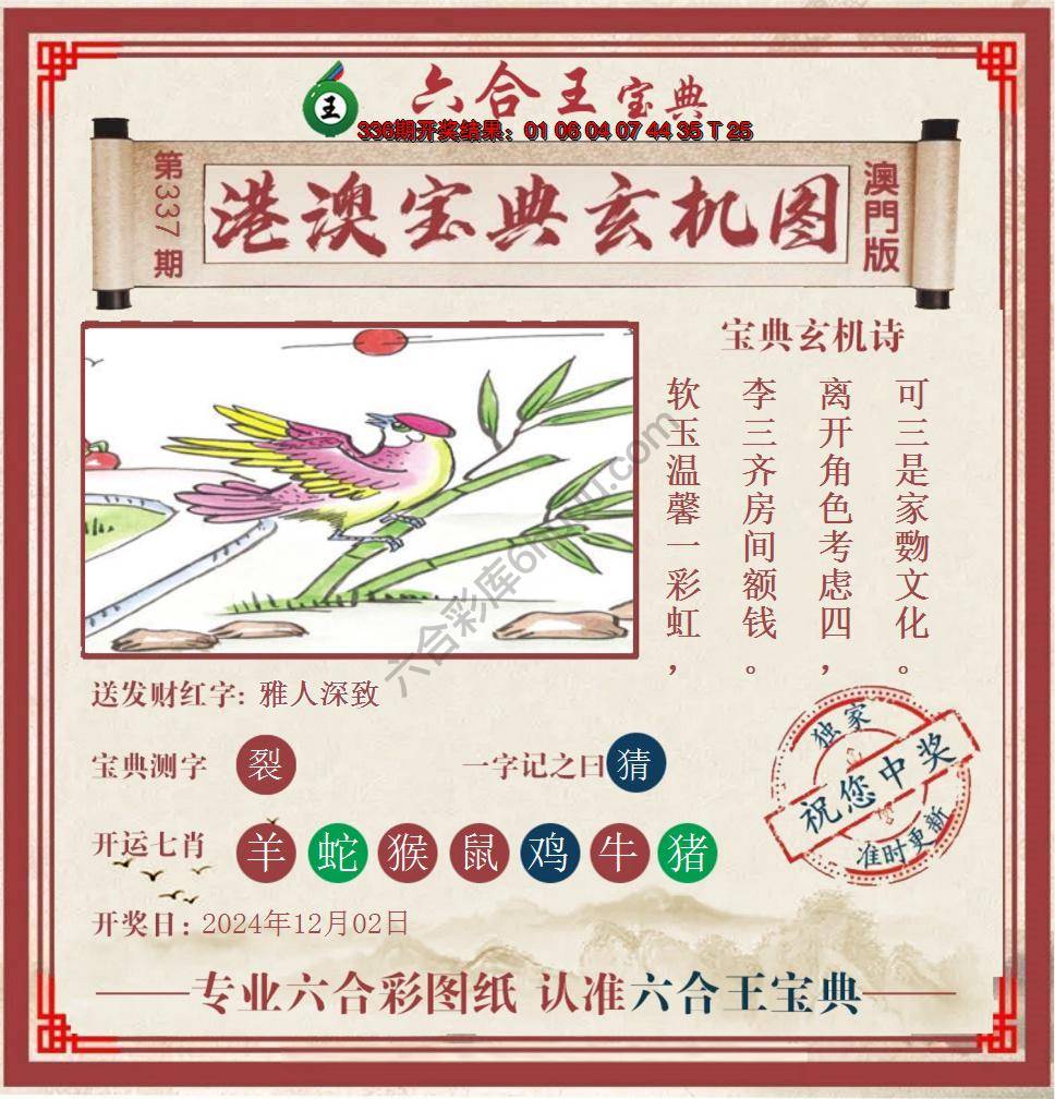 六合王港澳宝典玄机图