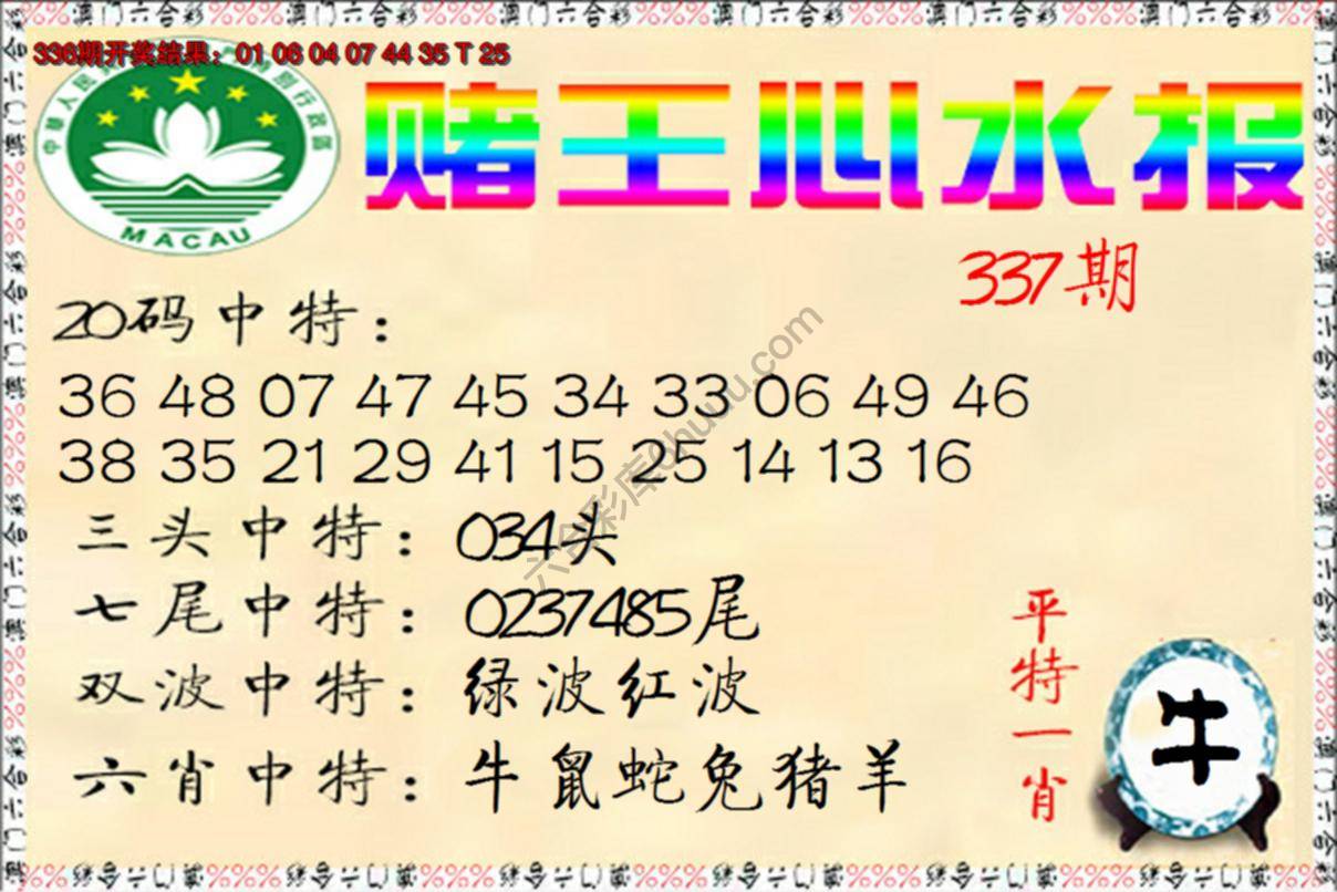 赌王心水报