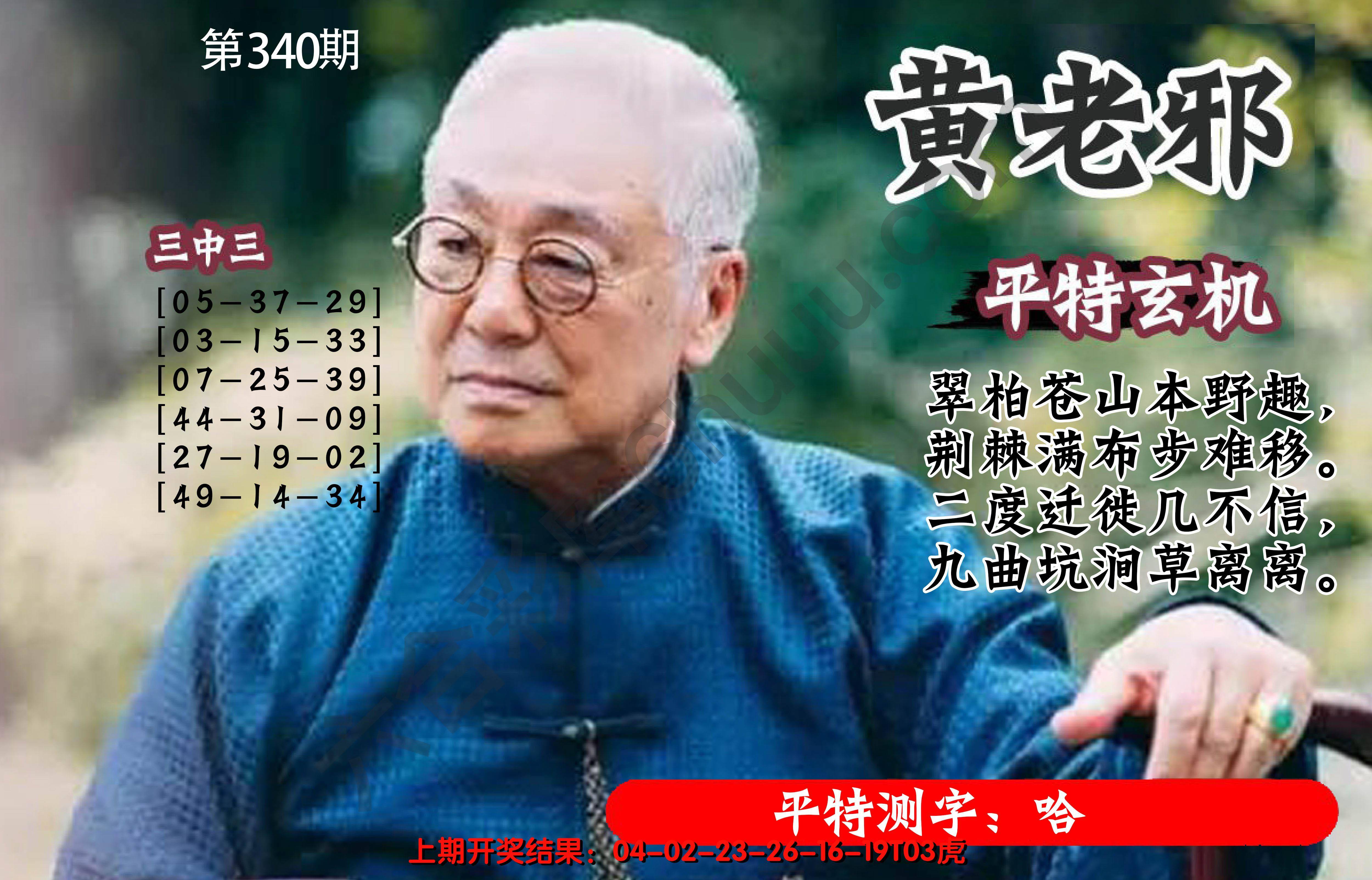 黄老邪正版平特