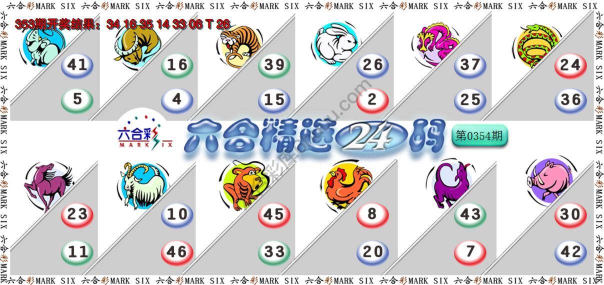 六合精选24码