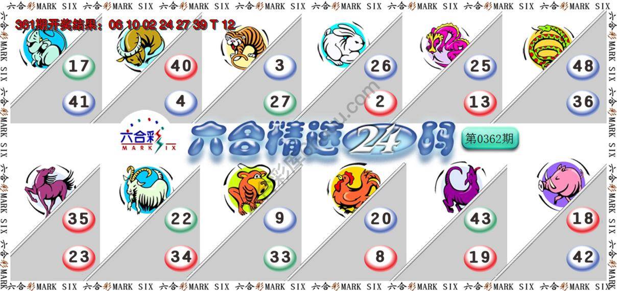 六合精选24码