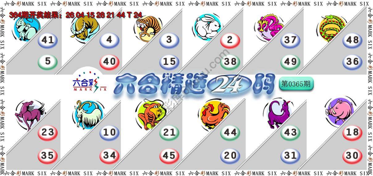 六合精选24码