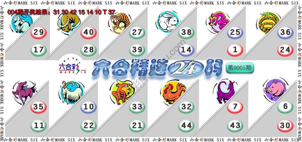 六合精选24码