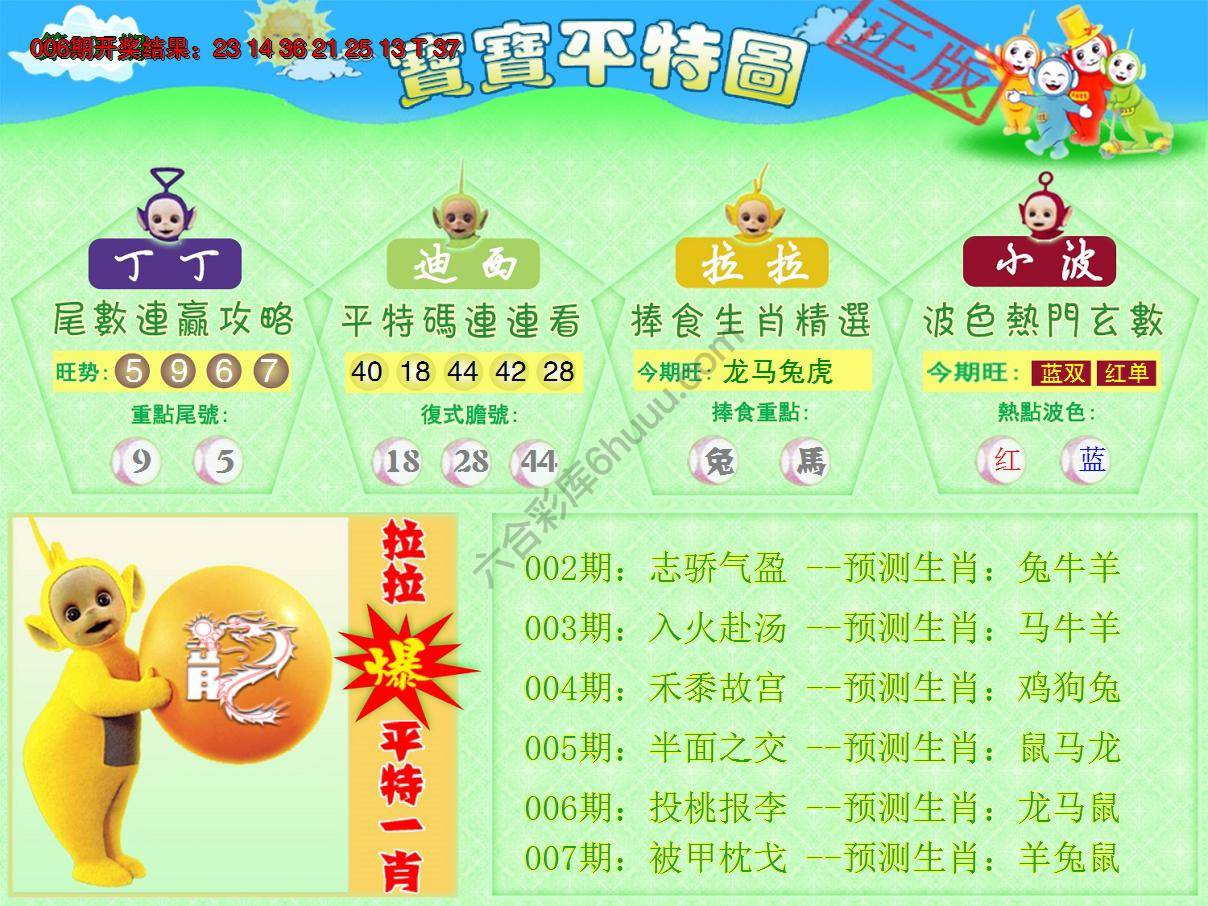 天线宝宝平特图