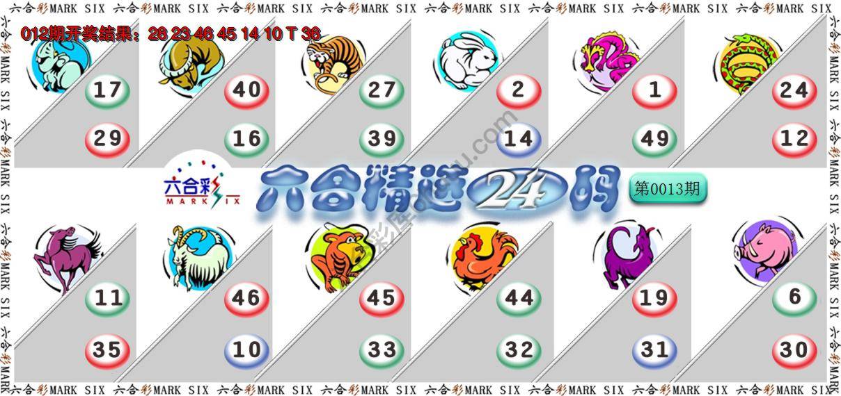 六合精选24码