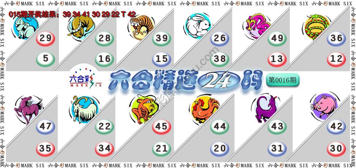 六合精选24码