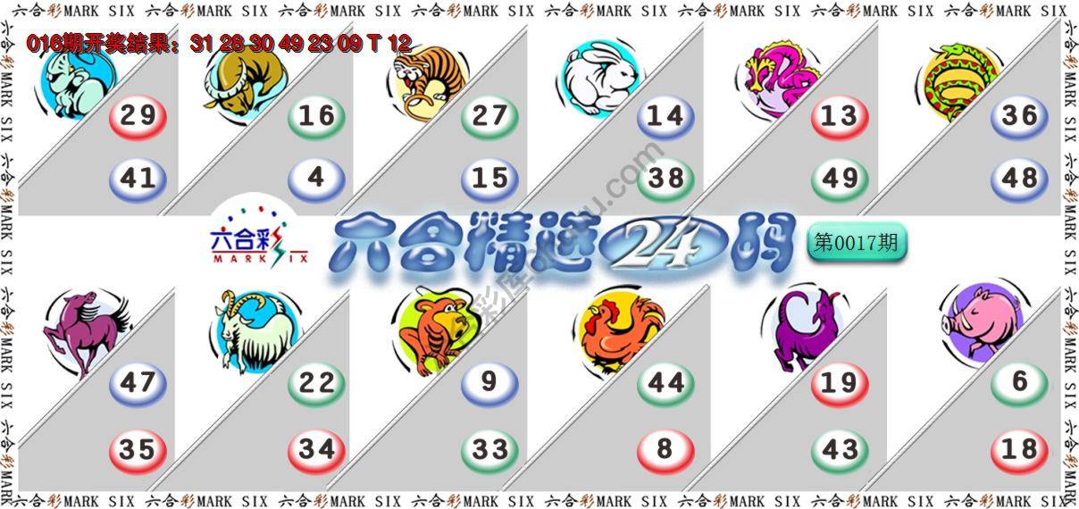 六合精选24码