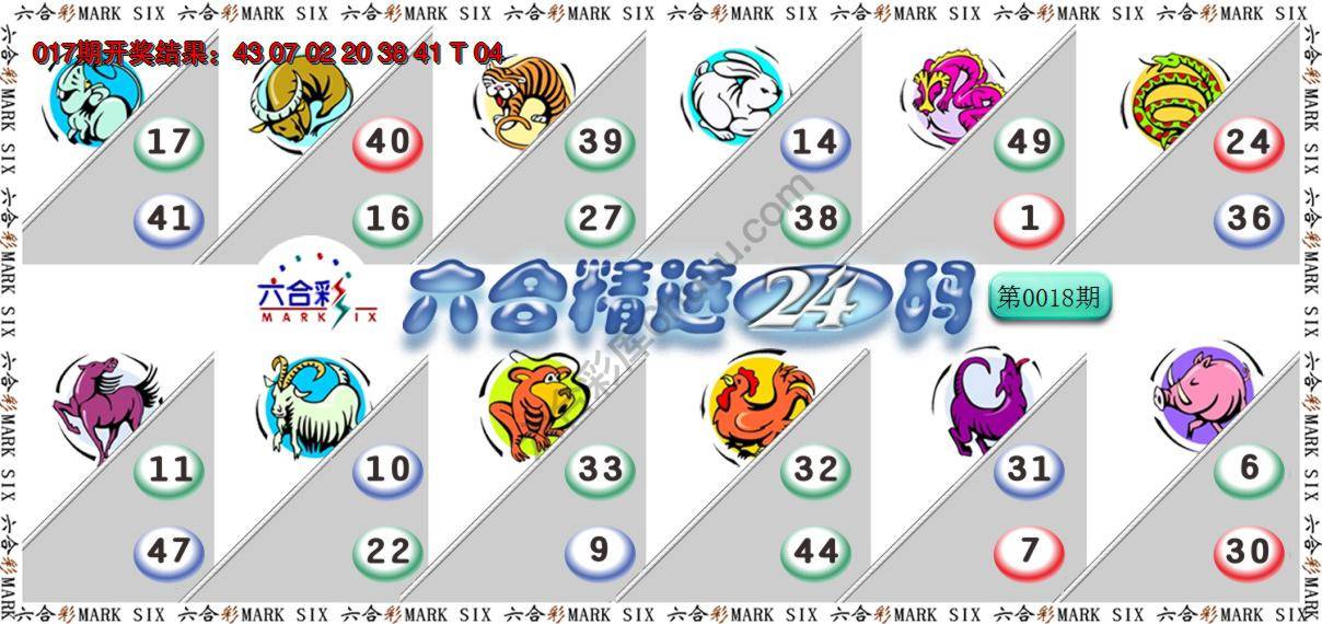 六合精选24码