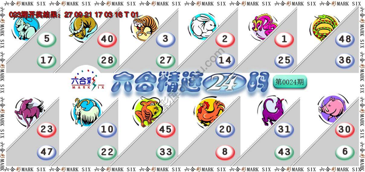 六合精选24码