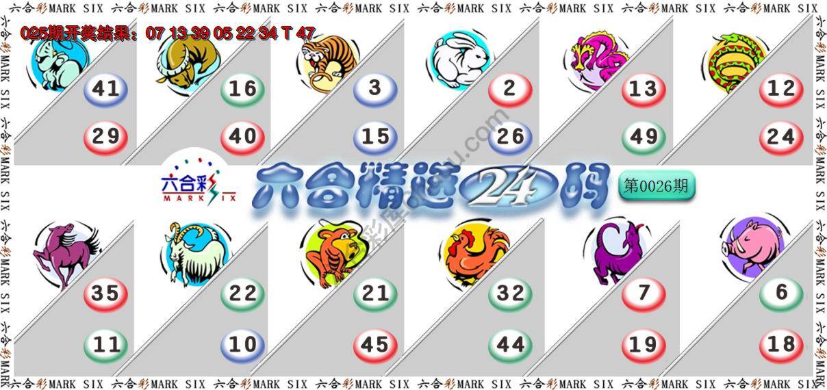 六合精选24码