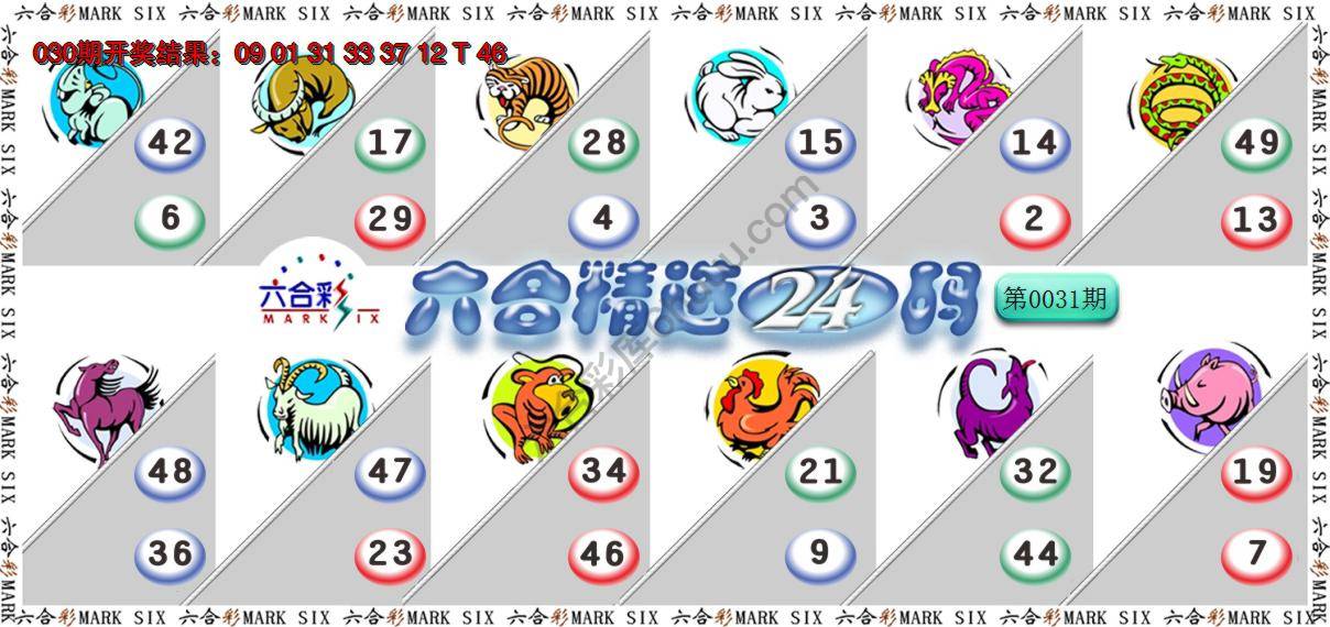 六合精选24码