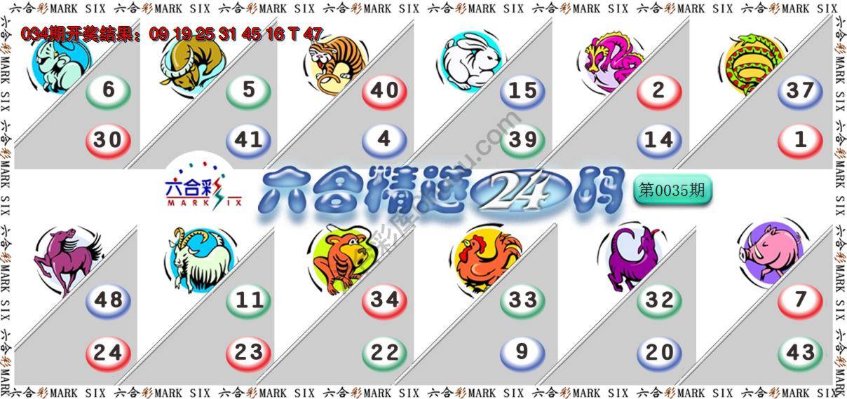 六合精选24码