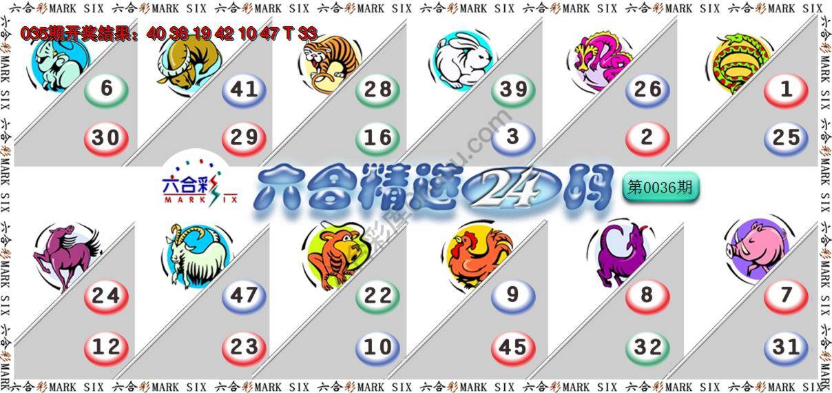 六合精选24码