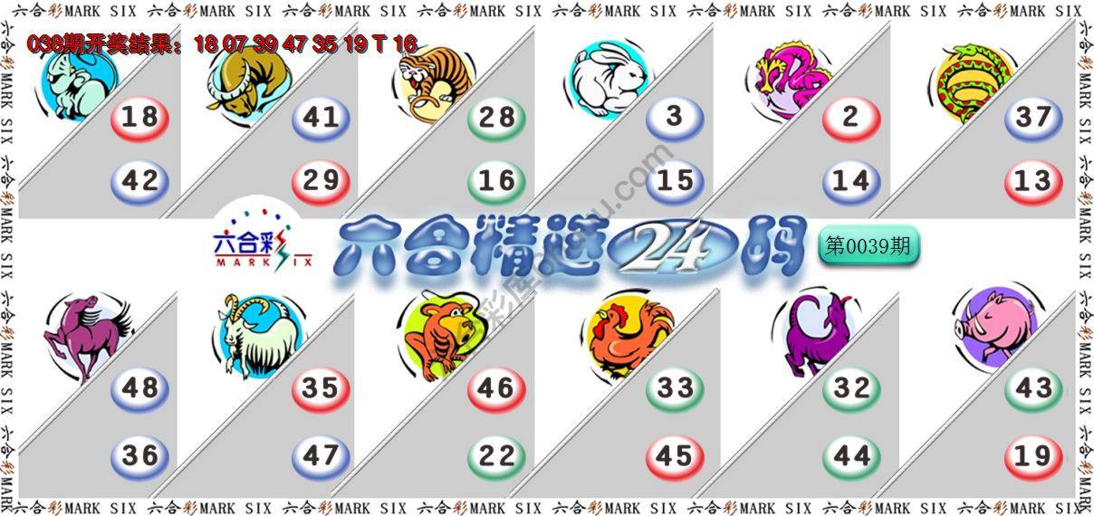 六合精选24码