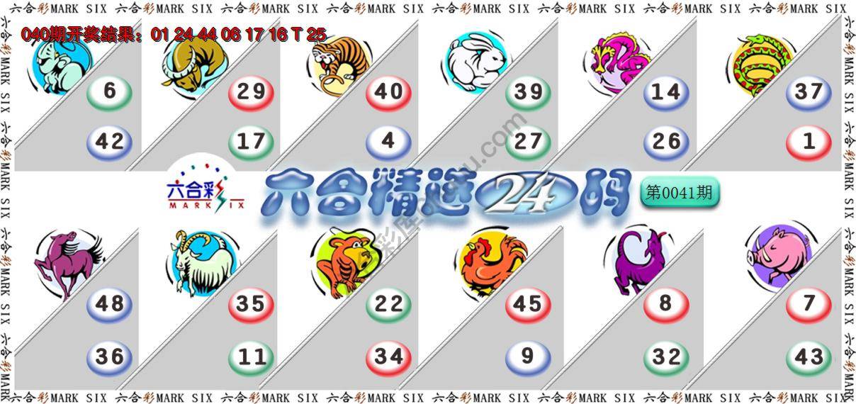 六合精选24码