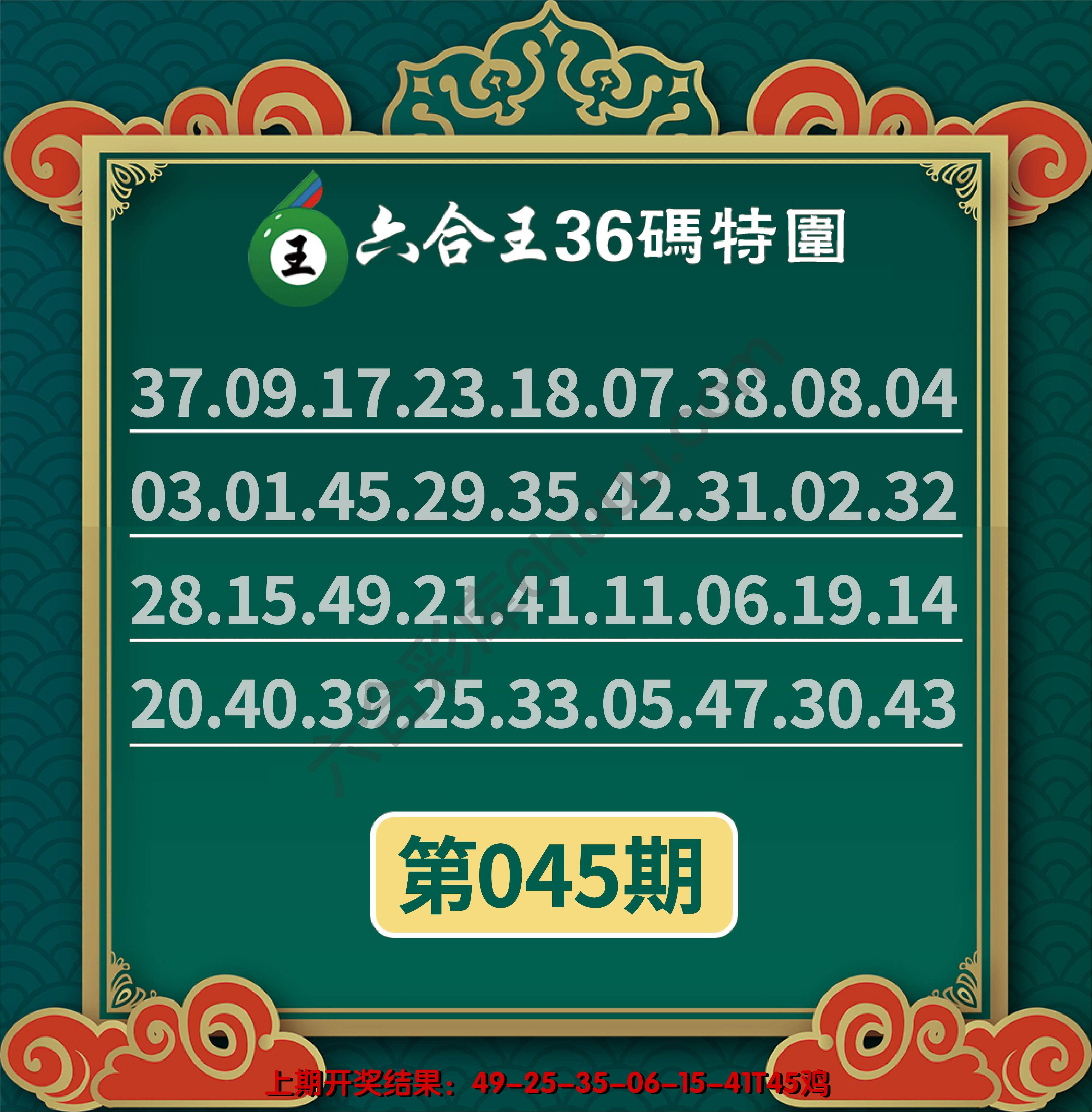 六合王三十六码特围