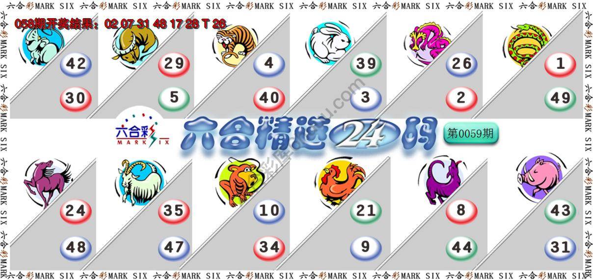 六合精选24码
