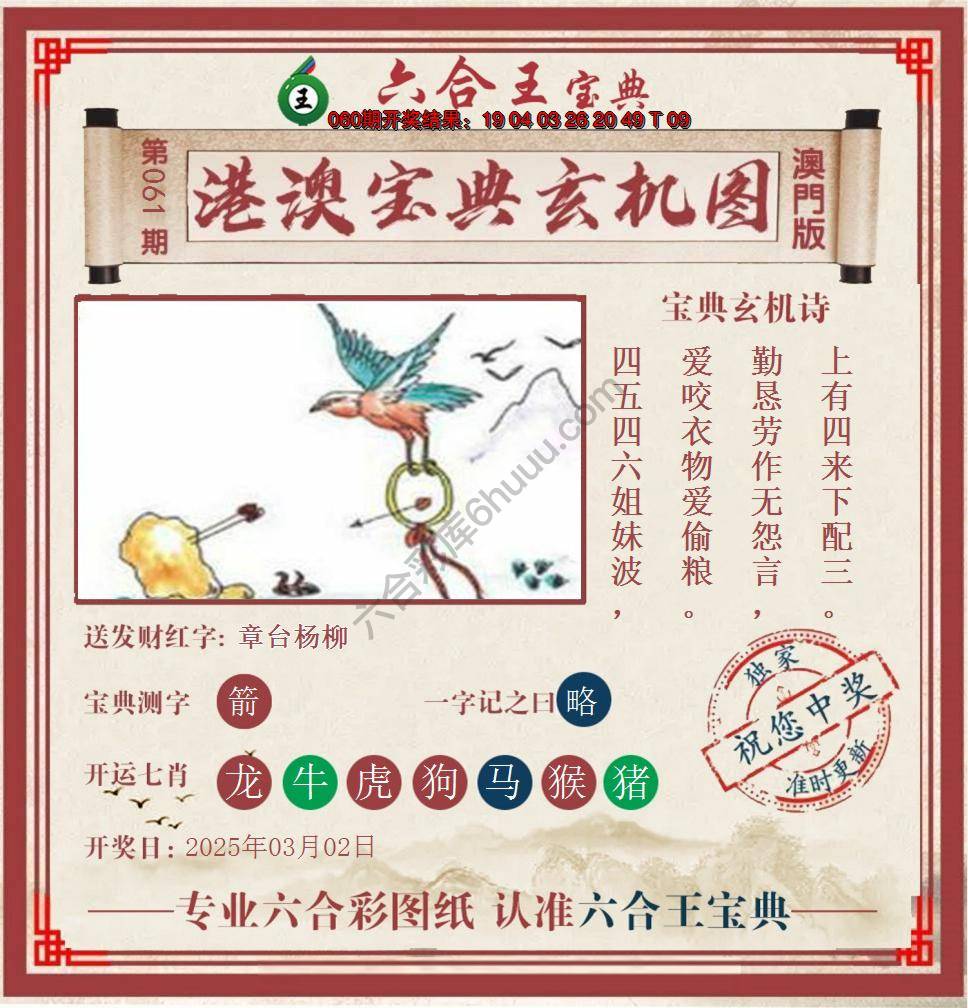 六合王港澳宝典玄机图