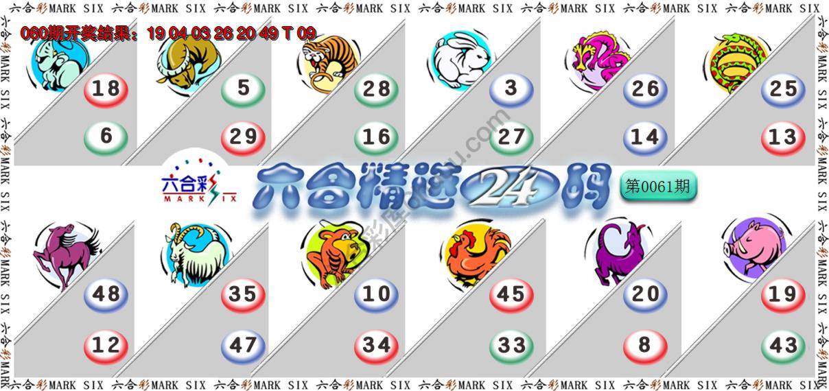 六合精选24码