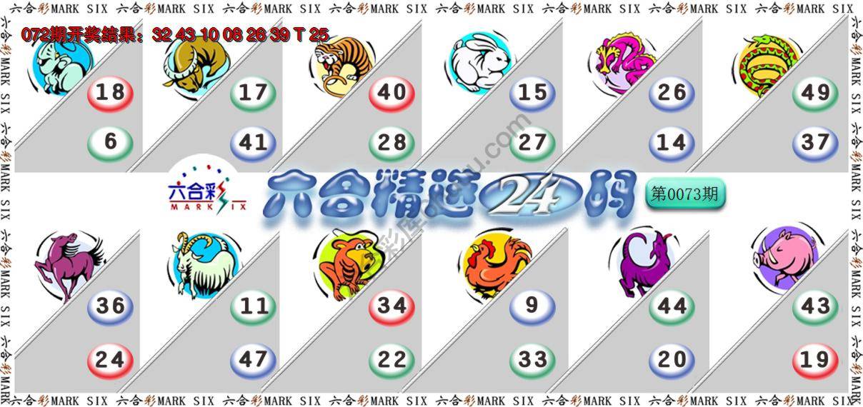 六合精选24码