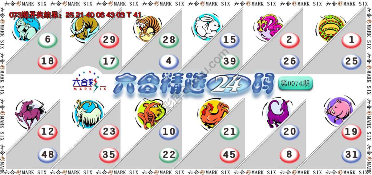 六合精选24码
