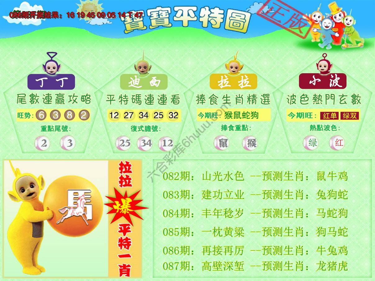 天线宝宝平特图