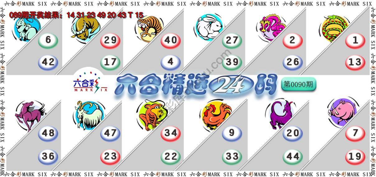 六合精选24码