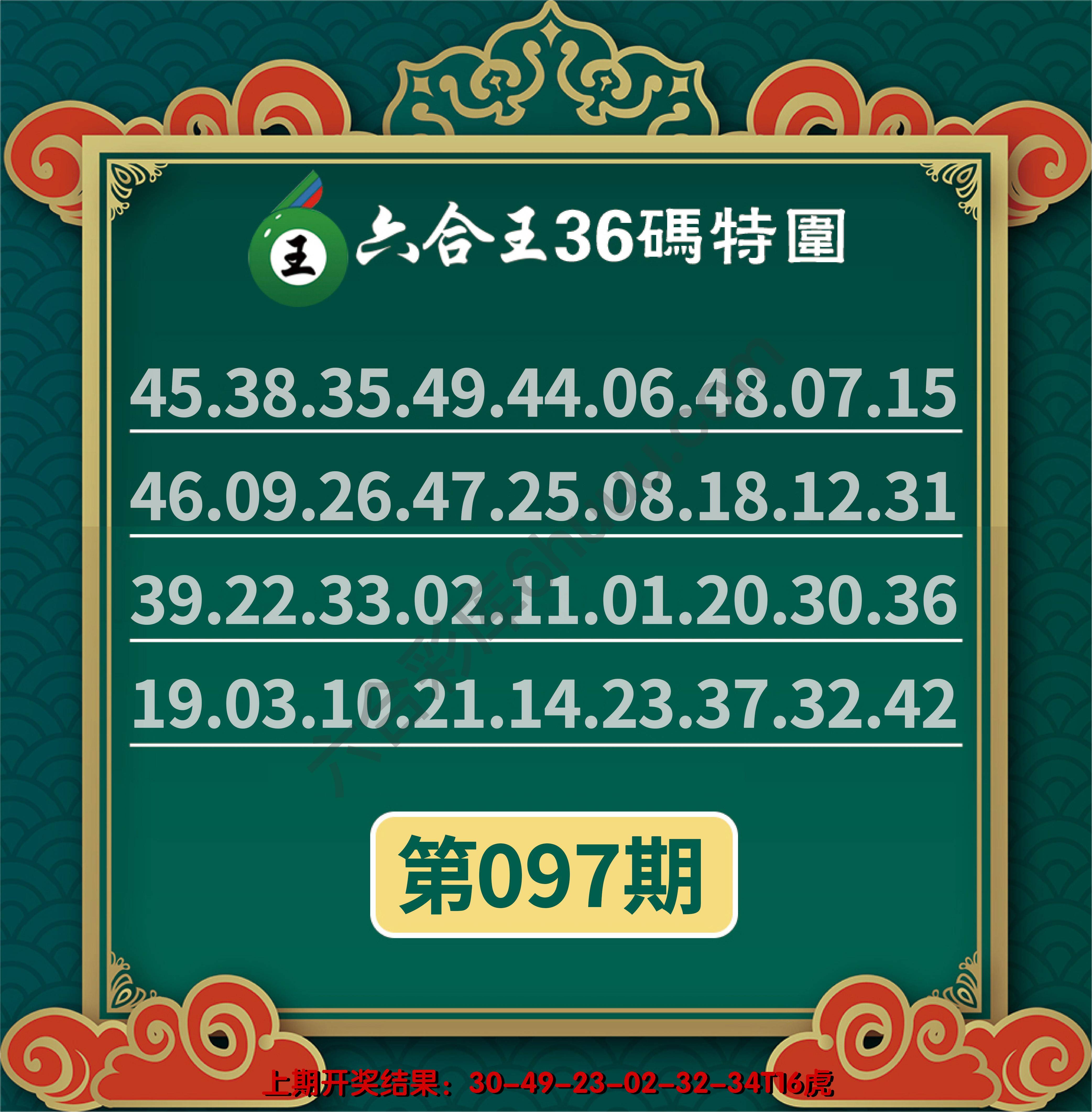 六合王三十六码特围