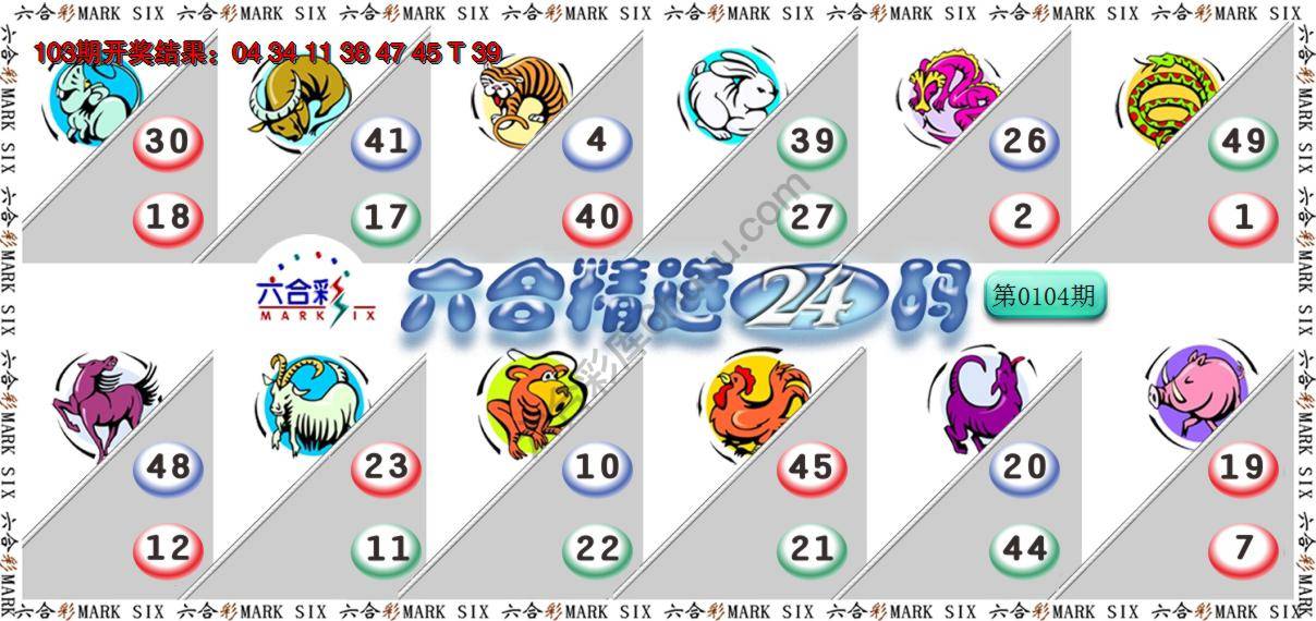六合精选24码