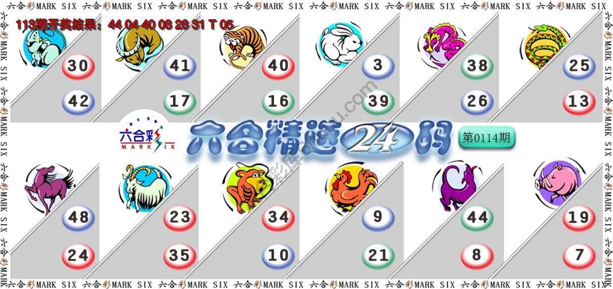 六合精选24码