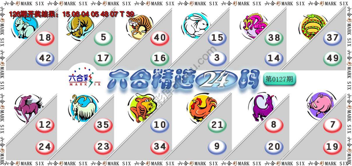 六合精选24码