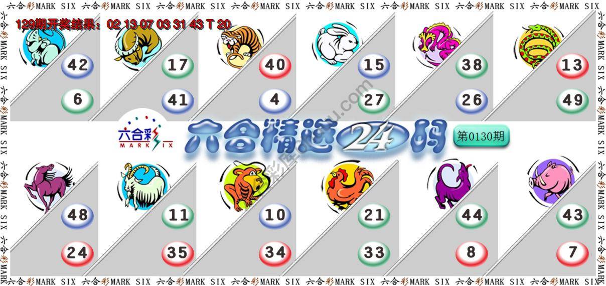 六合精选24码