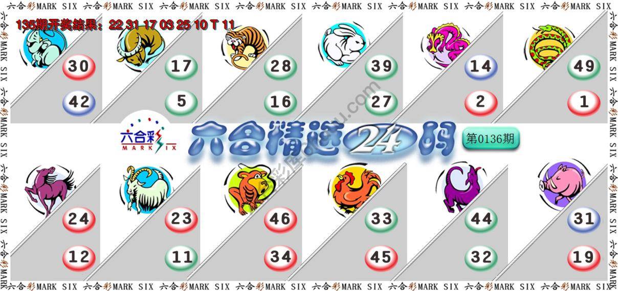 六合精选24码