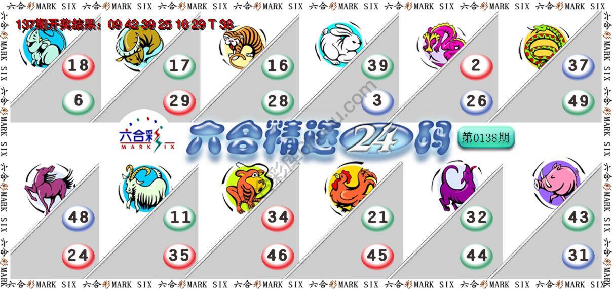 六合精选24码