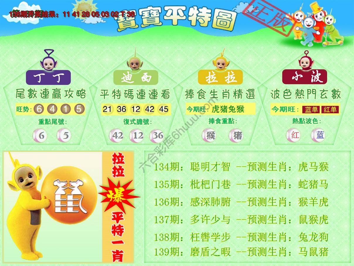 天线宝宝平特图