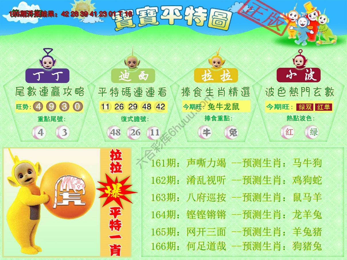 天线宝宝平特图