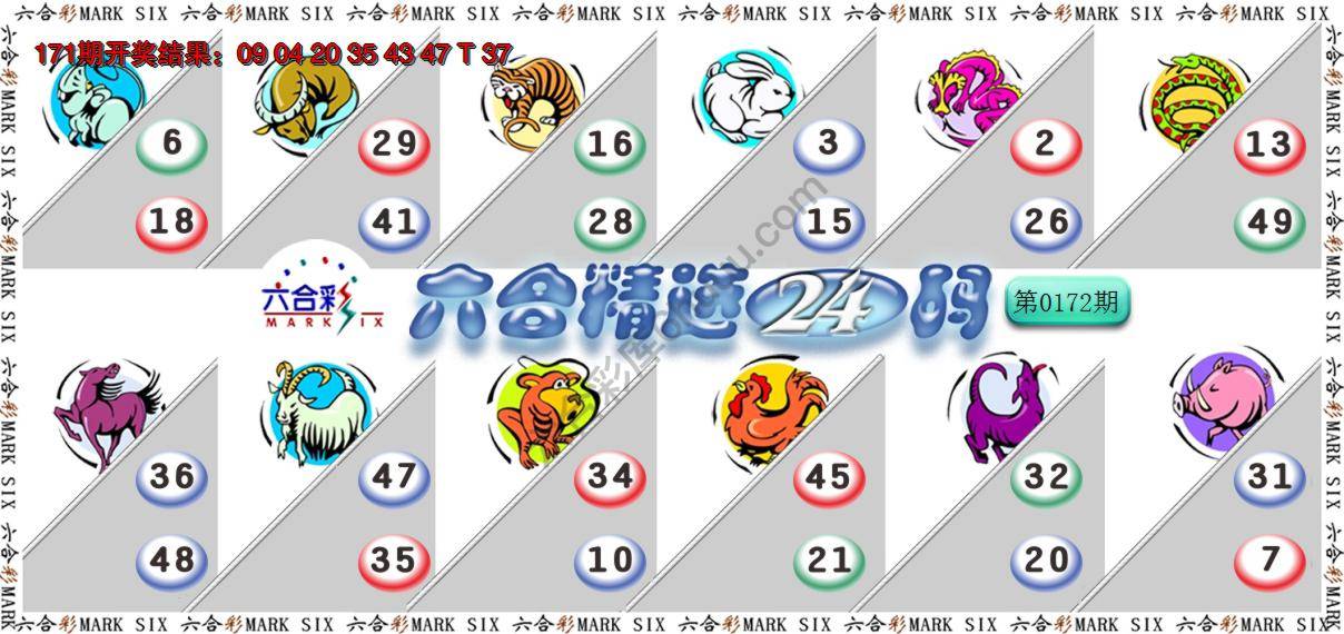 六合精选24码