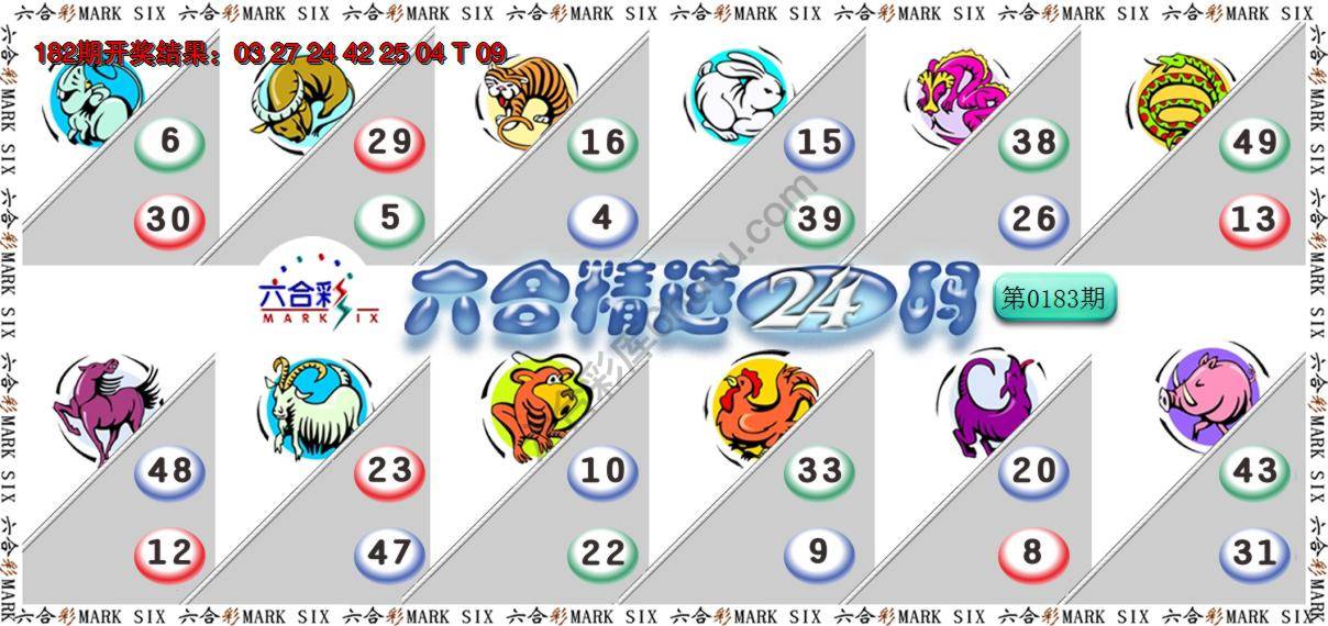 六合精选24码
