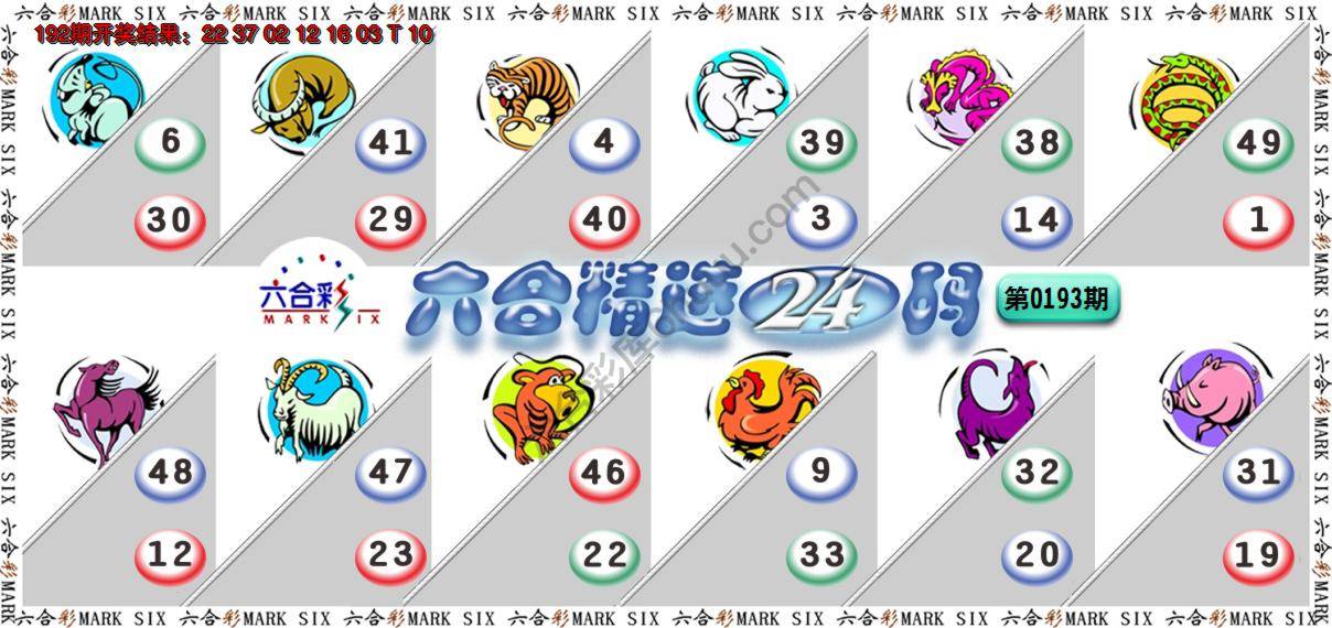 六合精选24码