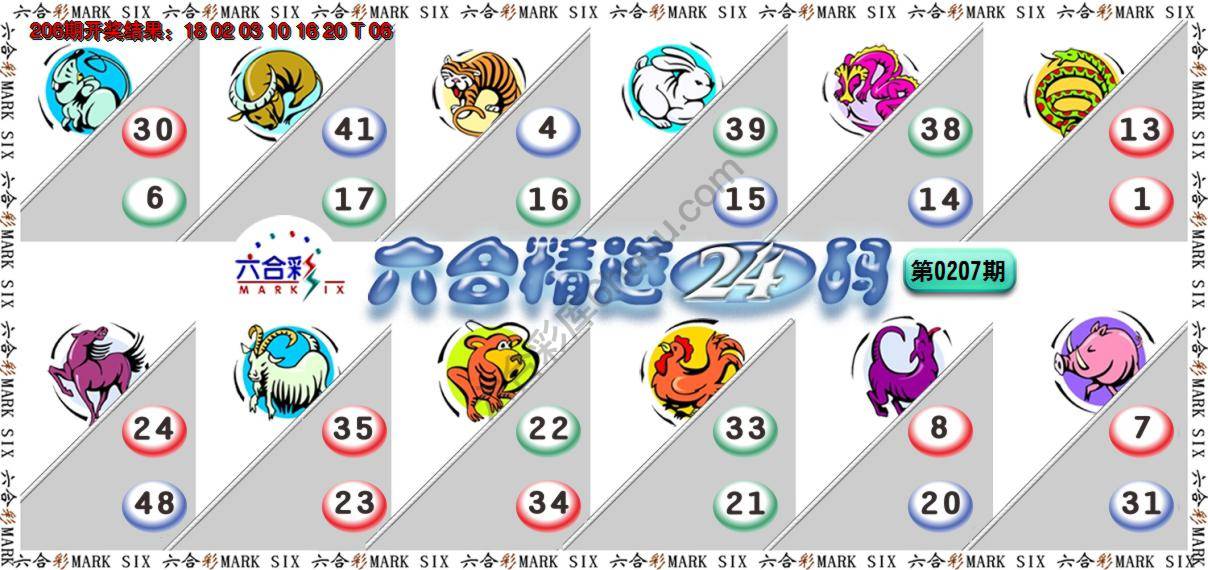 六合精选24码