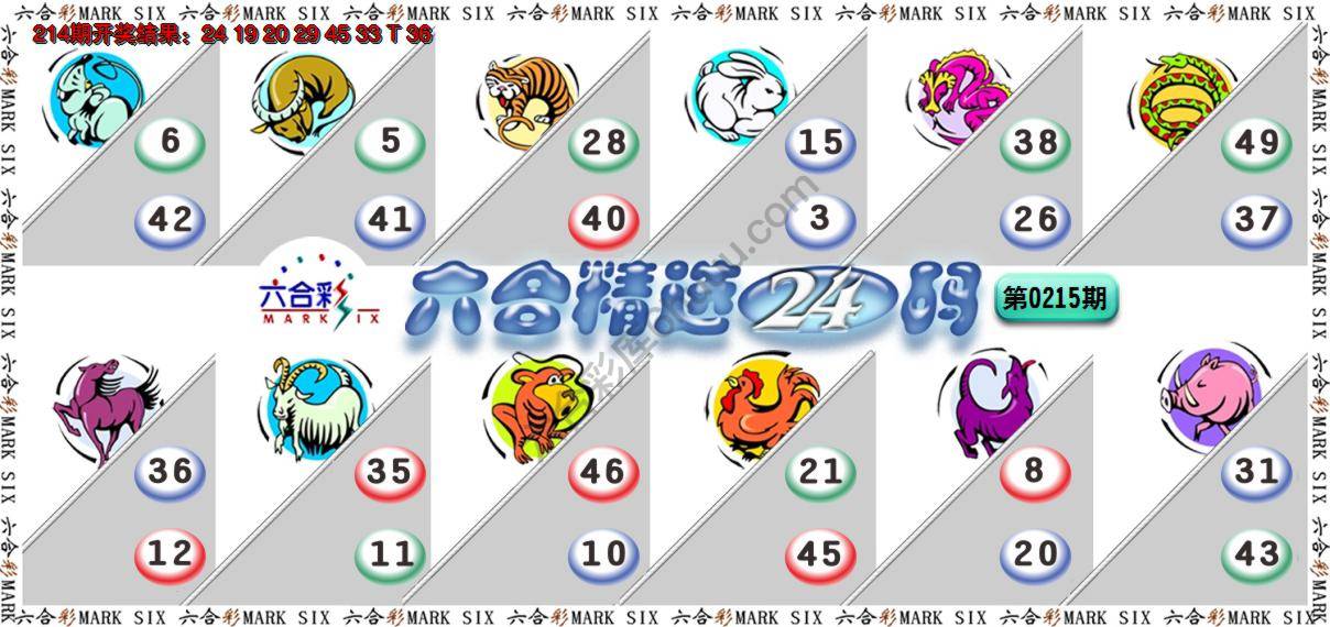 六合精选24码