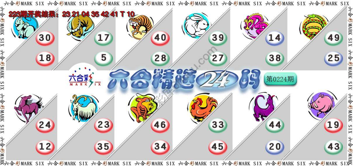 六合精选24码