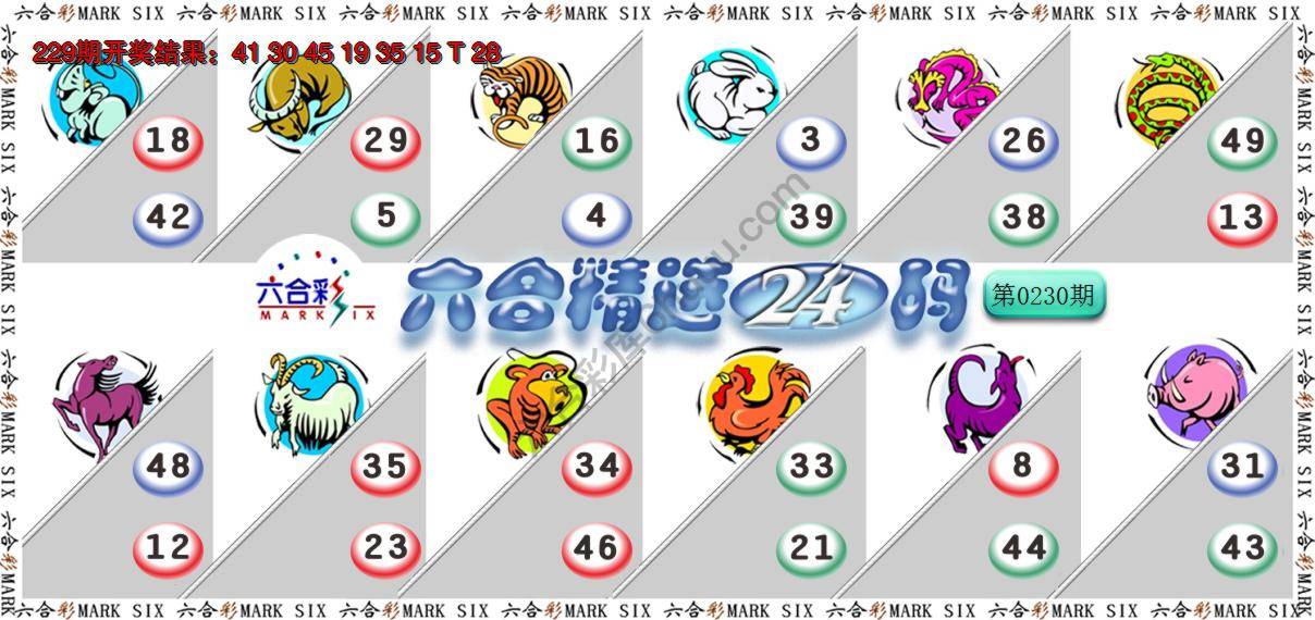 六合精选24码